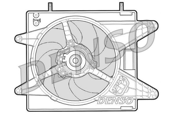 Radyatör Fan ve Motoru  Fiat Marea (185) Weekend (12.2001->)  DENSO DER09001
