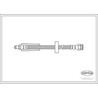 Fren Hortumu Ön Sağ veya Sol Peugeot 305 Break (08.1979->)  CORTECO 19020027