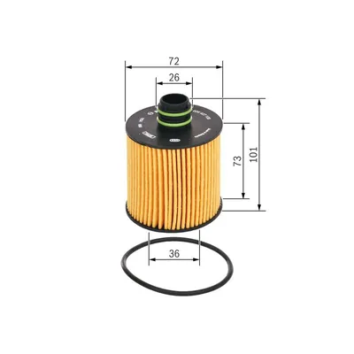 Yağ Filtresi  Fiat Ducato Kamyonet 30 (290)(04.2014->)  BOSCH F 026 407 108