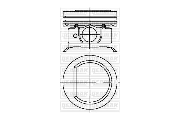Piston (77.00MM-1.00)  YENMAK 31-03769-100