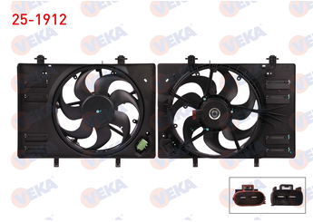 Radyatör Fan ve Motoru  VEKA 25-1912  JT768C607DB