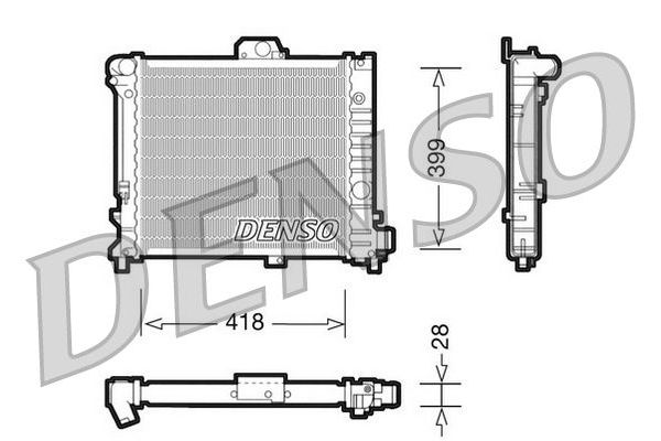 Su Radyatörü  DENSO DRM25004