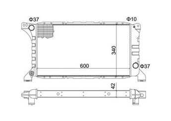 Su Radyatörü  MAGNETI MARELLI 359000300560  46803039 1040077 1 040 077 1668915 6640239 6 640 239 6640242 7138207 7 138 207 92VB8005FC 92VB 8005FC 92VB8005BC 92VB8005BE