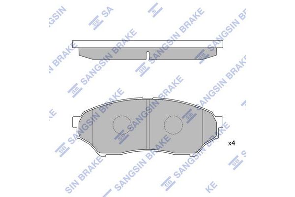 Fren Disk Balata Ön Mitsubishi Pajero Pinin (H60/H70)(1999->)  SANGSIN SP1585