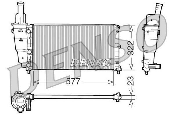 Su Radyatörü  DENSO DRM09096