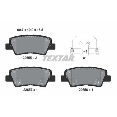 Fren Disk Balata Arka Hyundai i20 (BC3)(08.2020->)  AYD 60809B