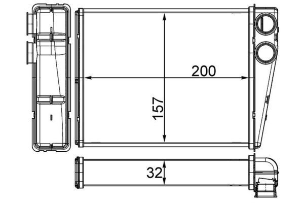 Kalorifer Radyatörü  MAHLE AH 263 000S