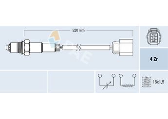 Oksijen (Lambda) Sensörü  FAE 77318  MHK000940 MHK100940