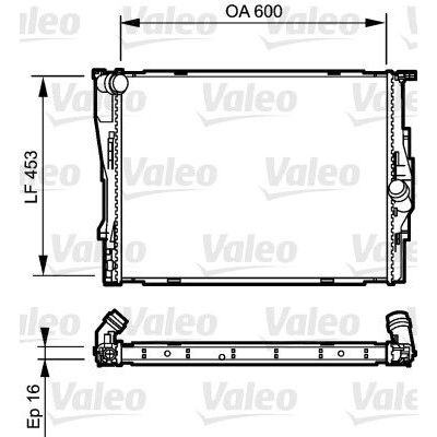 Su Radyatörü  Hyundai Coupe (RD)(2000->)  VALEO 735195