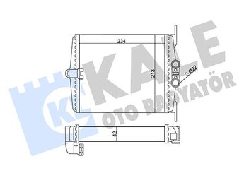 Kalorifer Radyatörü  KALE 346630  A1408300761 1408300761 140 830 07 61