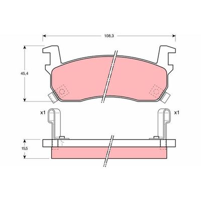 Fren Disk Balata Ön TRW GDB1004