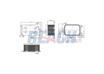 Motor Yağ Soğutucu  VEKA 45-3304  9801622280 9804281280 9804281282 3646429