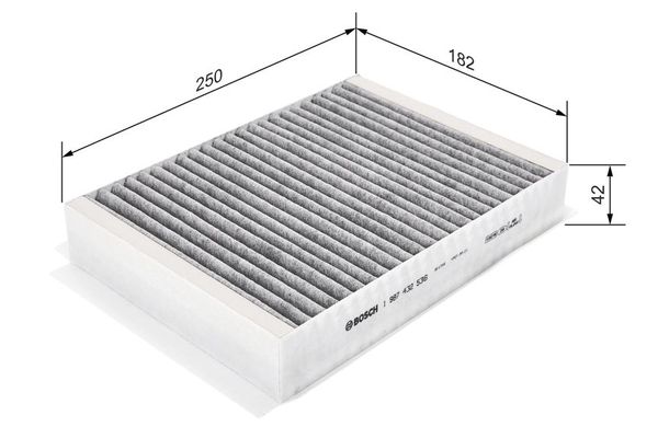 Polen Filtresi  Jaguar S-Type (03.2002->)  BOSCH 1 987 432 536