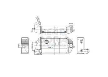 Turbo Radyatörü  DENSO DIT47001  DIT47001 1362068L50 1362068L51