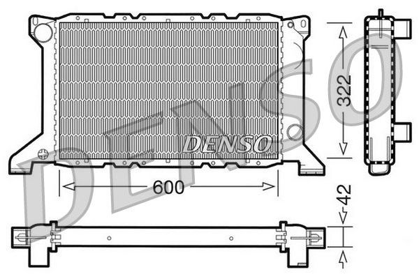 Su Radyatörü  DENSO DRM10098