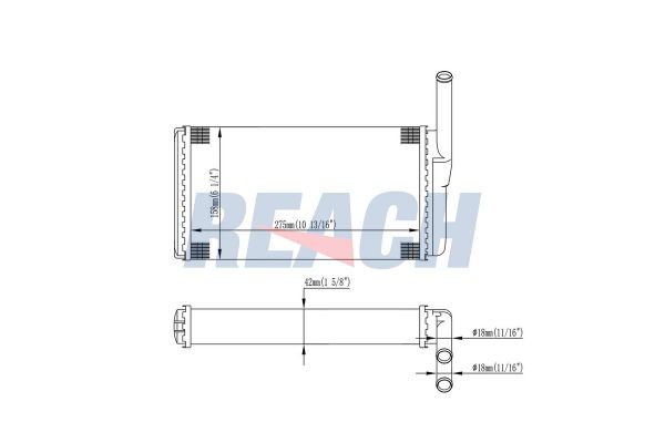 Kalorifer Radyatörü  BMW 5 Serisi Sedan (E28)(1981->)  MAHLE AH 96 000P