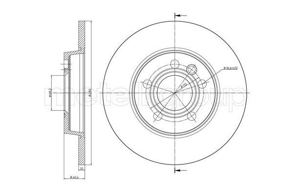 Fren Disk Ayna Arka Sağ ve Sol METELLI 23-0657
