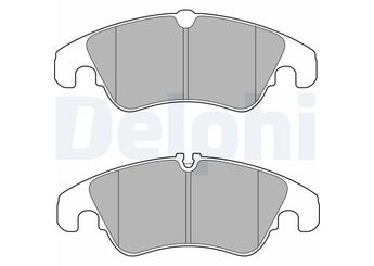 Fren Disk Balata Ön DELPHI LP2715  1551486 1567730 1577447 1675380 1705930 1721654 1761090 9M512K021AA 9M512K021BA 9M512K021BB 9M512K021BC 9M512K021BD 9M512K021BE 9M512K021BF