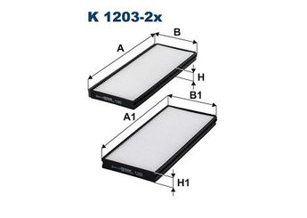 Polen Filtresi  FILTRON K 1203-2x  K2FA6152X 0 K2FA 6152X K2FE6152X 0 K2FE 6152X