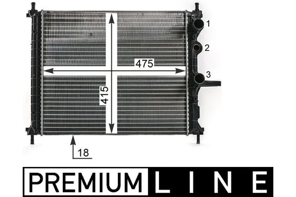 Su Radyatörü  Volkswagen Touareg (CR7)(2018->2023)  MAHLE CR 1993 000P