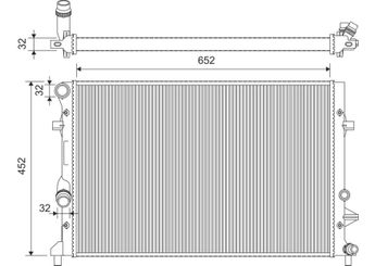 Su Radyatörü  VALEO 735280  1K0121251CL