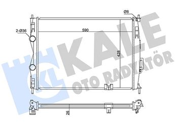 Su Radyatörü  KALE 342055  45199 AA220 21400JD20A 21400-JD20A 21400JD21B 21400-JD21B 21400JD900 21400-JD900 21400JD20B