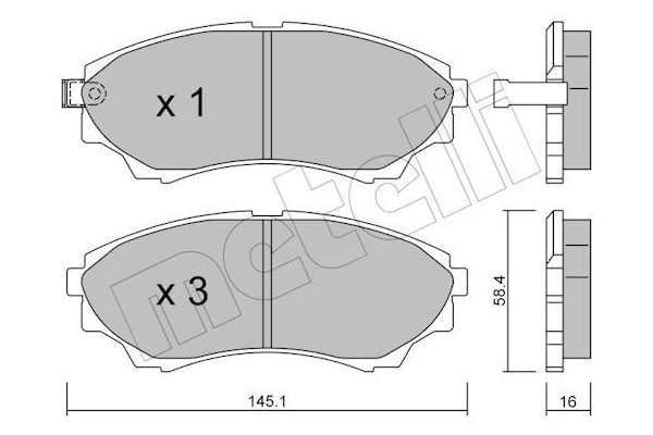 Fren Disk Balata Ön Ford Ranger (EQ)(07.2002->)  BEŞER 3988/1