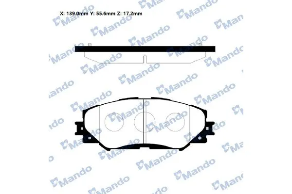 Fren Disk Balata Ön Toyota Urban Cruiser (NLP11/NSP11)(02.2009->)  MANDO RMPT08NS