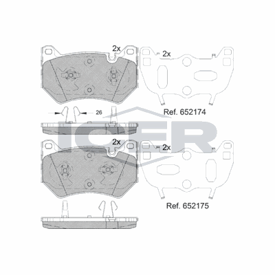 Fren Disk Balata Ön Audi Q5 (FYB)(10.2016->)  VALEO 671607