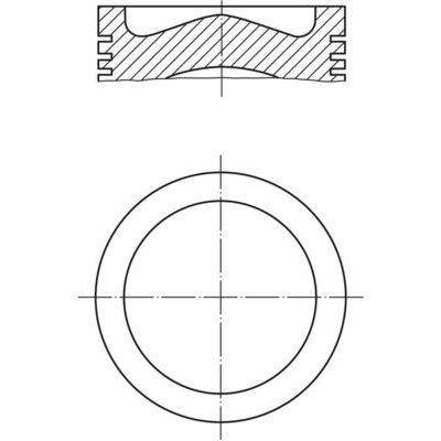 Piston (73.70MM-STD) (0.20MM KISA)  MAHLE 039 PI 00125 020