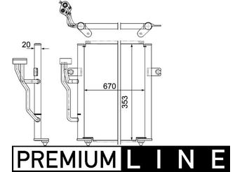 Klima Radyatörü  MAHLE AC 458 000P  CAB311B102A MR460269