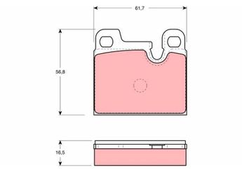 Fren Disk Balata Arka TRW GDB258  1119183 1119184 34211119183 3421111 1 119 183 1 119 184 34 21 1 119 183 34211119184 34 21 1 119 184 91135295002 911 352 950 02