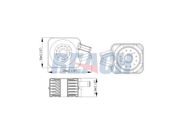 Motor Yağ Soğutucu  Volkswagen Jetta I (161/163)(08.1981->1983)  GVA 4275007