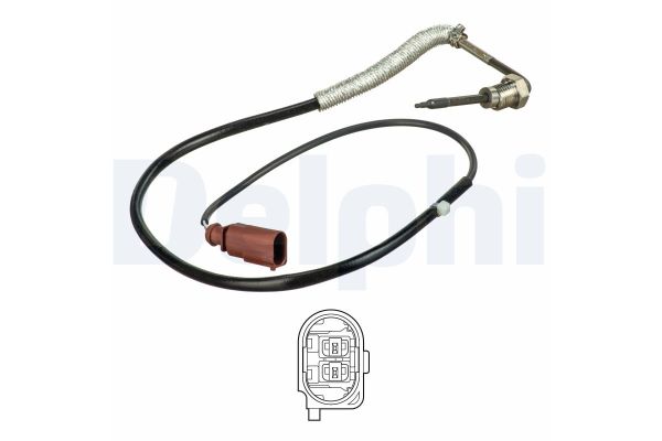 Egzoz Sıcaklık Sensörü  Audi A4 Sedan (8E)(11.2004->)  DELPHI TS30152