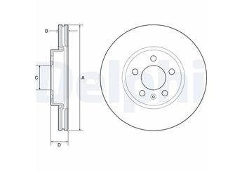 Fren Disk Ayna Ön Sağ ve Sol DELPHI BG4965C  2Q0615301H