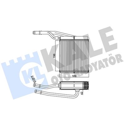 Kalorifer Radyatörü  Ford Transit Connect (TC7)(2002->)  ORİS KFR014042