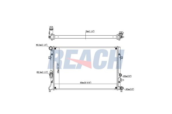 Su Radyatörü  Audi A3 Cabriolet (8P7)(04.2008->)  VEKA 16-2126B