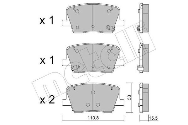 Fren Disk Balata Arka Ssangyong Rexton (09.2017->)  VEKA BP11947-02