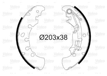 Fren Pabuçlu Balata Arka VALEO 564083  77362929 77364029 77362449