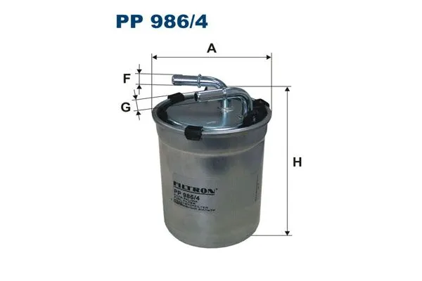 Yakıt Filtresi  Volkswagen Polo V (6R1)(06.2009->2014)  FILTRON PP 986/4