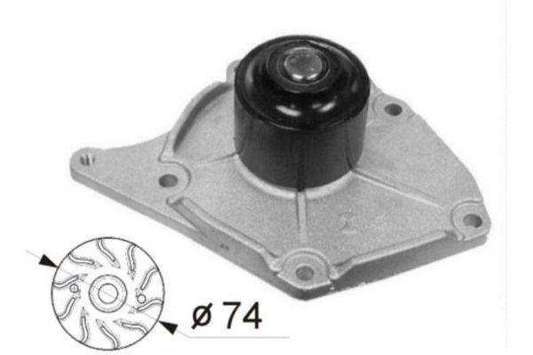 Devirdaim Su Pompası  Renault Megane III HB (10.2008->)  MAHLE CP 54 000S