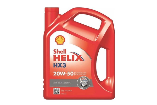 Motor Yağı (4 Lt) Helix HX3 20W50  SHELL 20W50 4 LT HX3