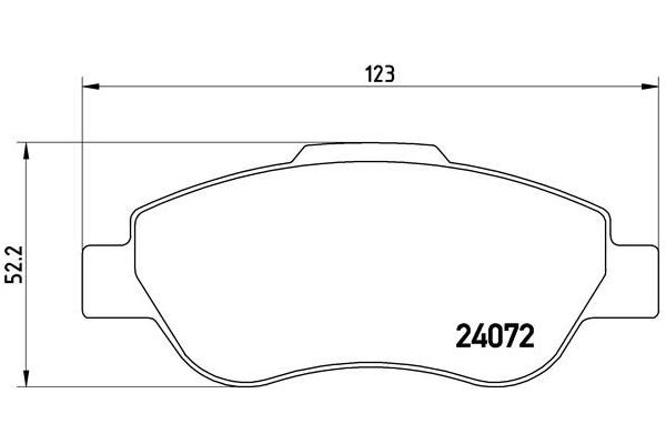 Fren Disk Balata Ön BREMBO P 23 097