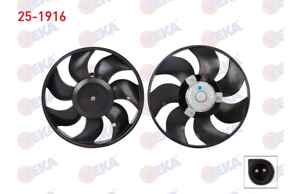 Radyatör Fan ve Motoru  Ford Escort 3/4/5 Kapı/S.Wagon (1991->)  VEKA 25-1916
