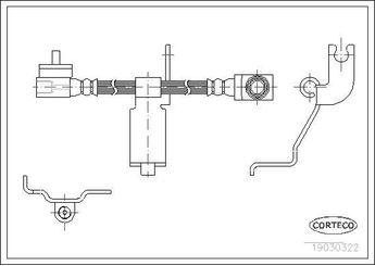 Fren Hortumu Ön Sol FROW 504.1112.008  YC152078FB