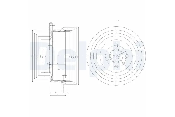 Kampana Arka Sağ veya Sol Opel Vectra A (1988->)  DELPHI BF103