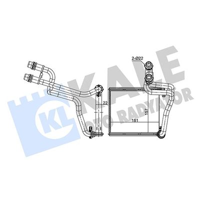 Kalorifer Radyatörü  Volkswagen Jetta VI (163)(09.2014->)  VOLKSWAGEN ORJINAL 5C0819031