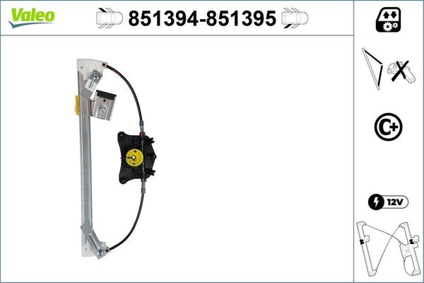 Cam Krikosu Arka Sol VALEO 851394