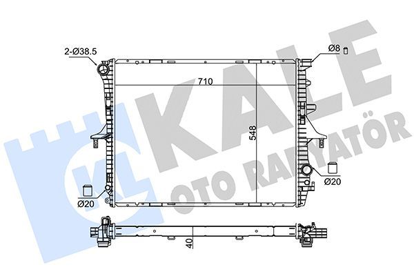 Su Radyatörü  Peugeot 508 II (03.2018->)  KALE 367900