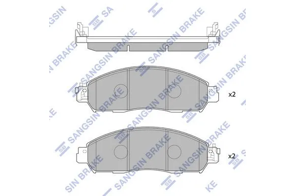 Fren Disk Balata Ön Nissan Navara (D23M)(12.2015->)  SANGSIN SP4080